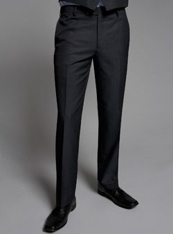 Burton Navy Slim Fit Flat Front Tonic Suit Trousers