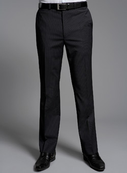 Burton Navy Stripe Performance Suit Trousers
