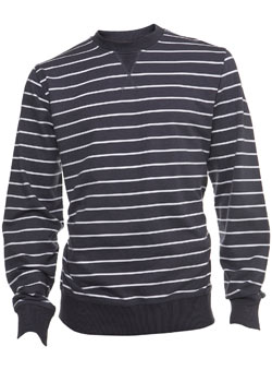 Burton Navy/White Stripe Sweatshirt