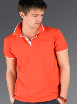 Burton Orange Pique Polo Shirt