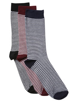 Pack of 3 French Stripe Socks