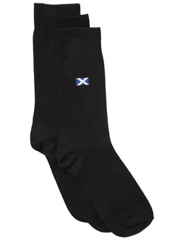 Pack of 3 St Andrew Logo Socks