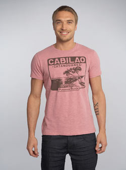Pink `abilao`Printed Printed T-Shirt