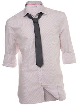Burton Pink Finestripe Shirt and Tie