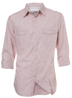 Burton Pink Stripe Casual Long Sleeve Shirt