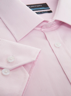 Burton Pink Stripe Non Iron Shirt
