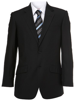 Burton Plain Black Suit Jacket