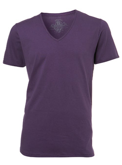 Burton Purple Deep V-Neck T-Shirt