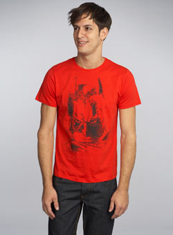 Red `atman`Printed T-Shirt