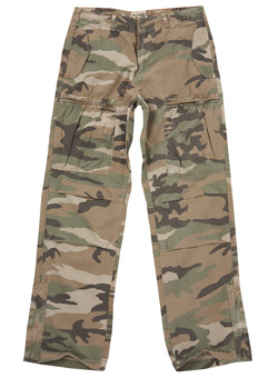 Burton Ripstop Camo trouser Green