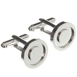 Round Disc Cufflink