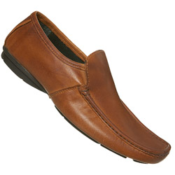Burton Tan Leather Casual Loafer Shoes
