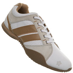 Burton White/Beige Lace Up Sports Shoe