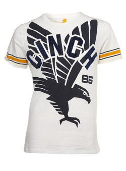 Burton White Cinch Eagle Print T-Shirt