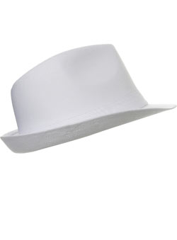 Burton White Cotton Twill Trilby