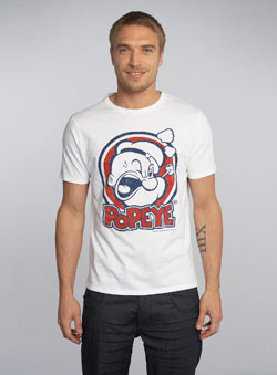 Burton White `opeye`Printed T-Shirt