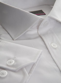 Burton White Plain Regular Fit Shirt