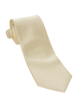 Burton Yellow And White Textured Tie