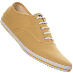 Yellow Canvas Lace Up Plimsolls