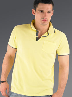 Burton Yellow Pique Polo Shirt