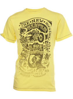 Burton Yellow Reaper Printed T-Shirt