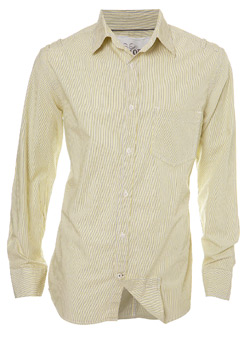 Burton Yellow Stripe Long Sleeve Casual Shirt