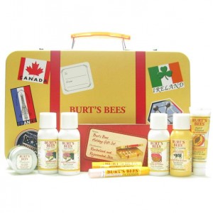 Burts Bees Holiday Suitcase Tin Gift Set
