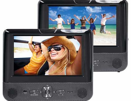 7 Inch Dual Screen In-Car DVD Player