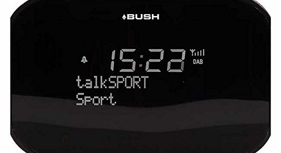 Bush Big Display DAB Alarm Clock Radio - Black