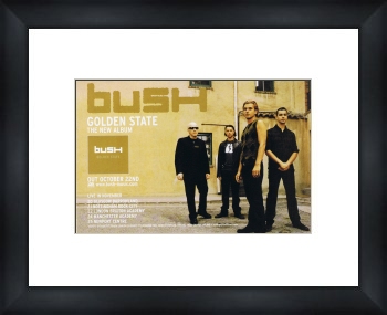 BUSH Golden State - Custom Framed Original Ad