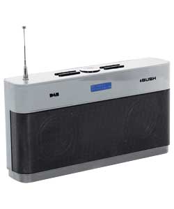 Bush Portable DAB/FM Stereo Radio - Silver