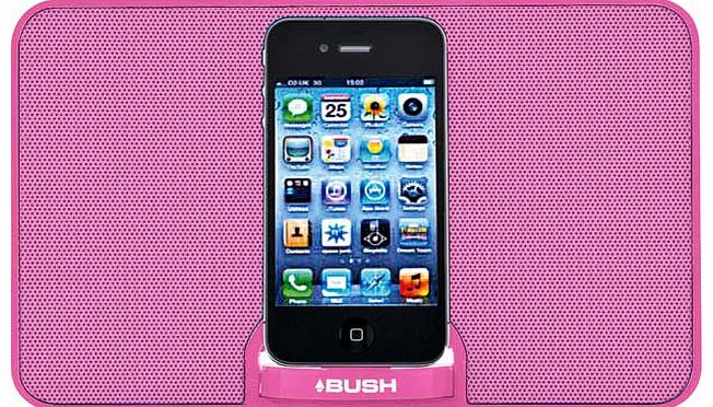 Bush Portable Speaker Dock - Pink