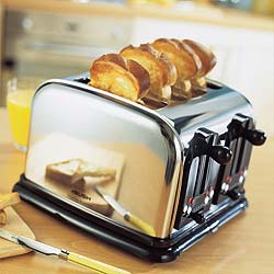 Traditional Chrome Toaster
