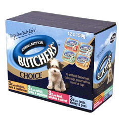 Butchers Adult Foil Tray Dog Food Mixed Variety 150gm 12 Pack