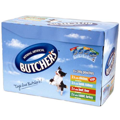 Butchers Adult Pouch Dog Food Mixed Variety 300gm 8 Pack