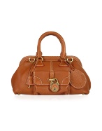Buti Brown Soft Italian Leather Doctor-style Large Handbag