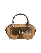Buti Front Pocket Camel and Brown Italian Leather Bag