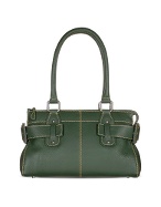 Buti Green Italian Pebble Calf Leather Tote Bag