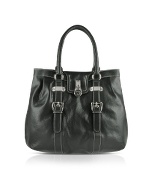 Buti Large Grained Leather Tote Bag