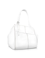 Pebbled Calf Leather Tote Handbag