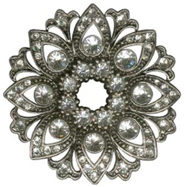 Butterfly Blue Antique Petal Belt Buckle by