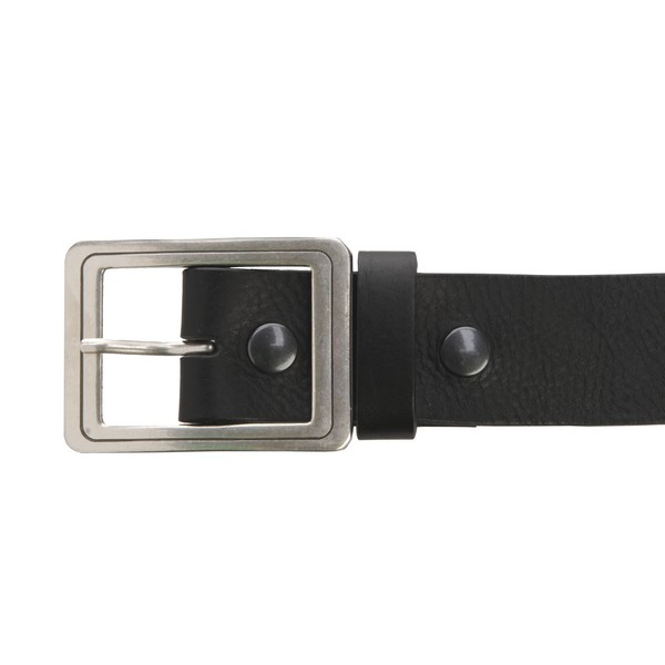 Butterfly Blue Black Leather Belt by