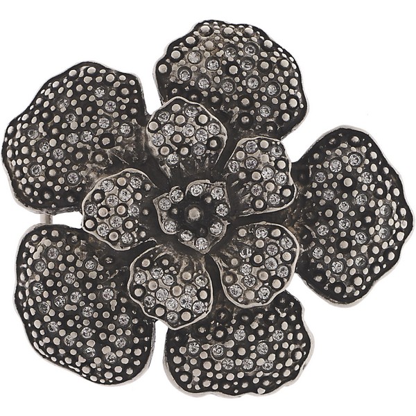 Butterfly Blue Fleur Belt Buckle by