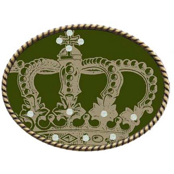 Butterfly Blue Olive Queenie Swarovski Buckle by