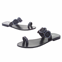 Butterfly by Matthew Williamson Black beaded sandals