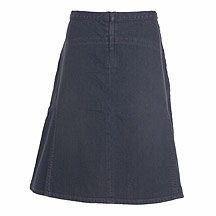 Butterfly by Matthew Williamson Blue denim seam detail A-line skirt