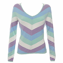 Cream chevron stripe jumper