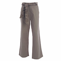 Butterfly by Matthew Williamson Light brown linen belted trousers