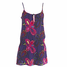 Butterfly by Matthew Williamson Purple printed babydoll top