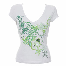 Butterfly by Matthew Williamson White butterfly printed t-shirt